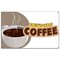 Signmission Fresh Hot Coffee Banner Heavy Duty 13 Oz Vinyl with Grommets B-60 Fresh Hot Coffee - alternate 1